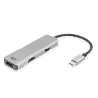 ACT AC7013 4K Multiport USB-C Adapter voor 2 HDMI schermen | USB-A datapoort ACT AC7013 4K Multiport USB-C Adapter voor 2 HDMI schermen | USB-A datapoort