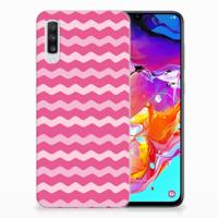 Samsung Galaxy A70 | TPU bumper | Waves Pink