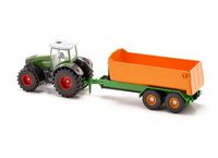 Siku 1989 Fendt tractor met haakarm trailer 1:50