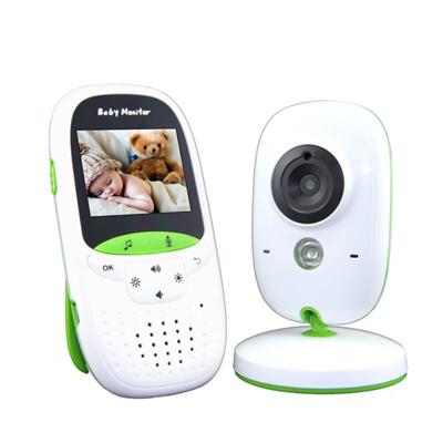 VB602 2.4 duimLCD 2.4GHz Wireless Surveillance Camera Baby Monitor steun twee manier praten terug nacht Vision(White)