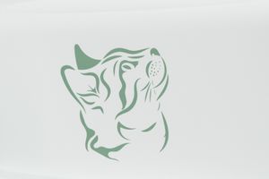 Trixie Trixie kattenbak vico met print groen / wit