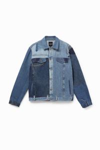 Upcycling denim jack - Unisex - BLUE - M