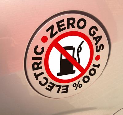 Decoratie stickers auto elektrische