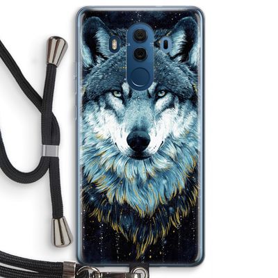 Darkness Wolf: Huawei Mate 10 Pro Transparant Hoesje met koord