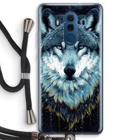 Darkness Wolf: Huawei Mate 10 Pro Transparant Hoesje met koord