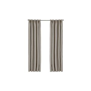 Larson - Luxe geweven blackout gordijn - met haken - 1.5m x 2.5m - Taupe