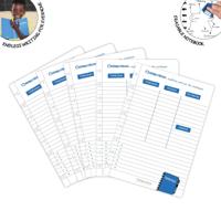 Correctbook A5 set met 5 weekplanner bladen, 10 pagina's (5 vel), uitwisbaar / herbruikbaar