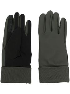 Rains gants à détails nervurés - Vert