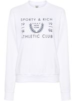 Sporty & Rich sweat SRAC en coton à logo imprimé - Blanc