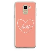 Best heart: Samsung Galaxy J6 (2018) Transparant Hoesje - thumbnail