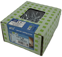 pgb-Europe PFS+ | Spaanplaatschroef PFS+ VZK-T Ø 3,5x30 Zn - PFWVTV001003500303