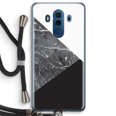 Combinatie marmer: Huawei Mate 10 Pro Transparant Hoesje met koord