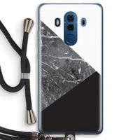 Combinatie marmer: Huawei Mate 10 Pro Transparant Hoesje met koord