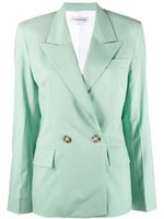 Victoria Beckham veste de costume à coupe légère - Vert