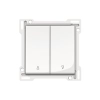 Niko Original centraalplaat voor tweevoudige rolluikdrukknop bright white