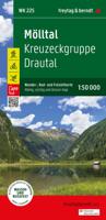Fietskaart - Wandelkaart 225 Mölltal - Kreuzeckgruppe - Drautal | Freytag & Berndt Fietskaart - Wandelkaart 225 Mölltal - Kreuzeckgruppe - Drautal | Freytag & Berndt