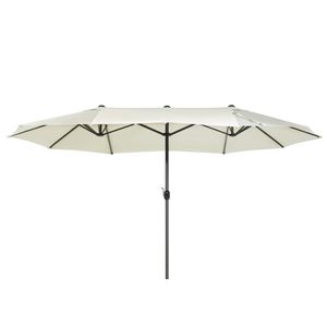 Beliani SIBILLA - Dubbele parasol-Beige-Polyester