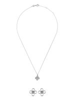 Tory Burch collier à plaque logo - Argent - thumbnail