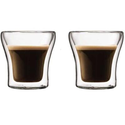 BODUM Set van 2 dubbelwandige ASSAM glazen 0.1L