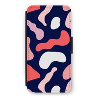 Memphis Shapes Pink: iPhone 12 Pro Max Flip Hoesje