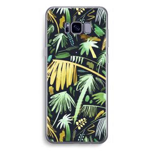 Tropical Palms Dark: Samsung Galaxy S8 Plus Transparant Hoesje