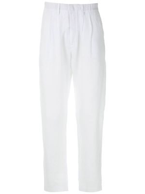 Handred pantalon droit en lin - Blanc
