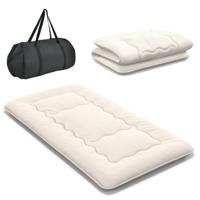 Futon-matras Vloer-rollmatras Tatami-mat met Wasbare Hoes Draagbare & Opvouwbare Slaapmat Beige/Blauw/Bruine Beer