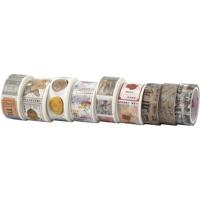 Creativ Company Masking tape, l: 3+5 m, b: 15+25 mm, 9 rol/ 1 doos