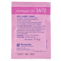 Fermentis biergist gedroogd SafLager W-34/70 11.5 g