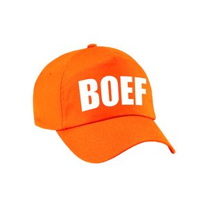 Verkleed Boef pet / cap oranje voor jongens en meisjes   -