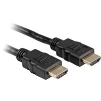 Sharkoon high speed hdmi kabel met ethernet (zwart, 1 meter, 4k, verguld)