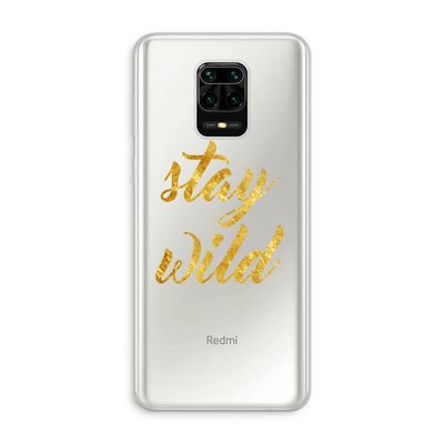 Stay wild: Xiaomi Redmi Note 10 Lite Transparant Hoesje