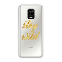 Stay wild: Xiaomi Redmi Note 10 Lite Transparant Hoesje
