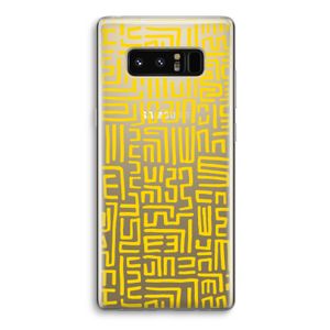 Majorelle Blue Print: Samsung Galaxy Note 8 Transparant Hoesje