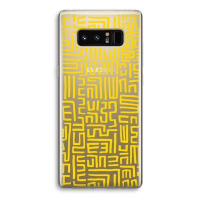 Majorelle Blue Print: Samsung Galaxy Note 8 Transparant Hoesje