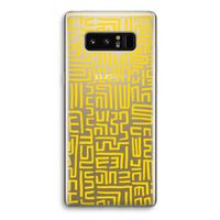 Majorelle Blue Print: Samsung Galaxy Note 8 Transparant Hoesje