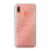 Hipster stripes: Samsung Galaxy A20e Transparant Hoesje