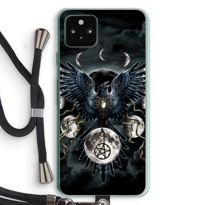 Sinister Wings: Pixel 5a 5G Transparant Hoesje met koord