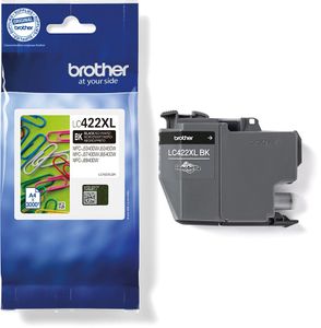 Brother inktcartridge, 3.000 pagina&apos;s, OEM LC-422XLBK, zwart