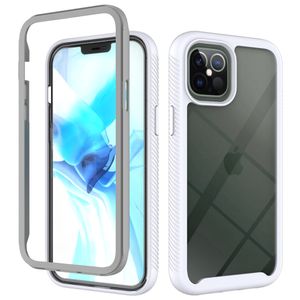 iPhone 12 Pro Max hoesje - Backcover - 2 delig - Schokbestendig - TPU - Wit