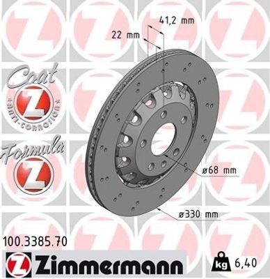 Remschijf FORMULA Z REMSCHIJF 100338570