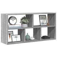 Wandschap 100x25x50 cm bewerkt hout grijs sonoma eikenkleurig Wandschap 100x25x50 cm bewerkt hout grijs sonoma eikenkleurig