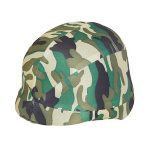 Soldaten/leger verkleed helm - camouflage print - voor kinderen   -