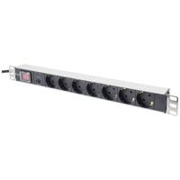 Digitus DN-19 PDU-7SO 19 inch Stekkerdoos voor patchkast Geaarde contactdoos Overspanningsbescherming