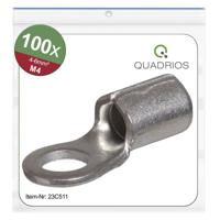 Quadrios 23C511 Ringkabelschoen Dwarsdoorsnede (max.): 6 mm² Gat diameter: 4.3 mm Ongeïsoleerd 100 stuk(s) - thumbnail