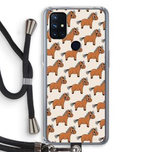 Pony: OnePlus Nord N10 5G Transparant Hoesje met koord