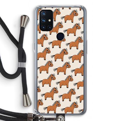 Pony: OnePlus Nord N10 5G Transparant Hoesje met koord