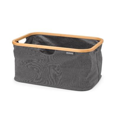 Brabantia Wasmand Opvouwbaar 40L Pepper Black/Bamboe
