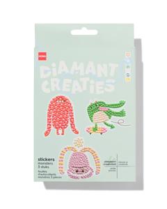 HEMA Diamantcreaties Stickers Monsters - 3 Stuks