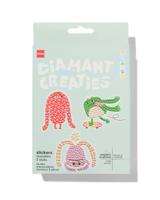 HEMA Diamantcreaties Stickers Monsters - 3 Stuks